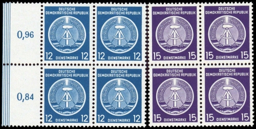 1954, DDR, D 1-17 (4), **