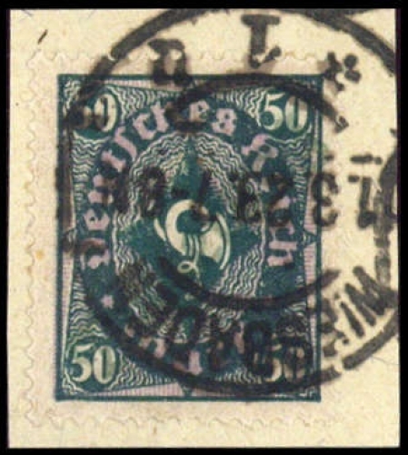 1923, Deutsches Reich Dienst Regierung Wiesbaden, WIE 18 II c, ...