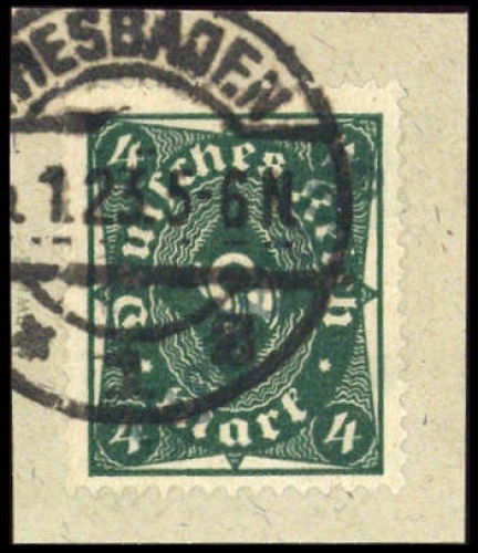 1923, Deutsches Reich Dienst Regierung Wiesbaden, WIE 3 II c, ...