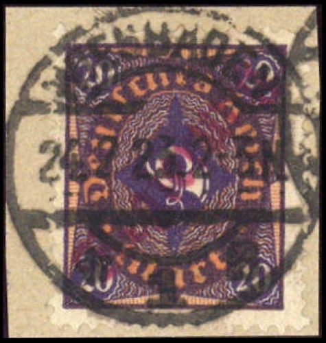 1923, Deutsches Reich Dienst Regierung Wiesbaden, WIE 13 II b, ...