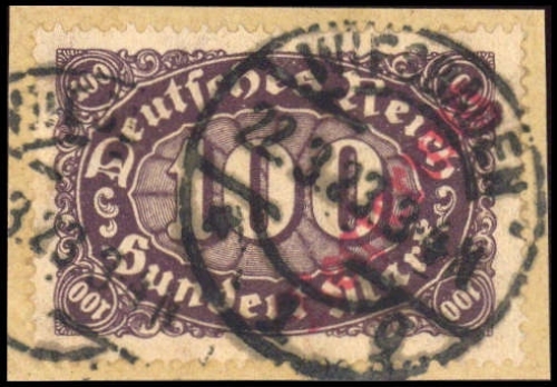 1923, Deutsches Reich Dienst Regierung Wiesbaden, WIE 20 II b, ...