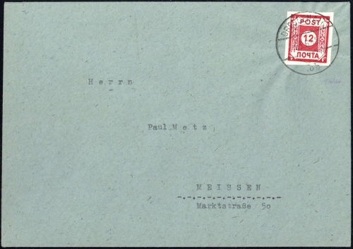 1945, SBZ Ostsachsen, 41, cto, Brief