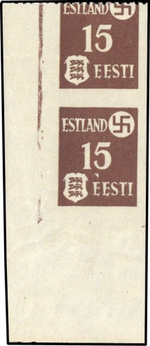 1941, Deutsche Besetzung II. WK Estland, 1 U+Udr, **