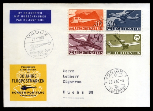 1960, Liechtenstein, Brief