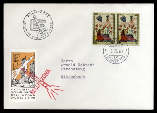 1961, Liechtenstein, Brief