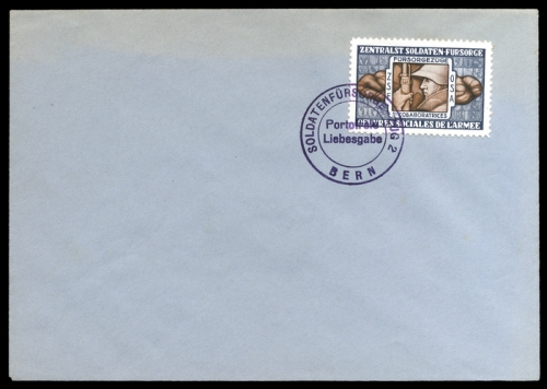 1940, Schweiz Soldatenmarken, Brief