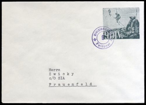 1940, Schweiz Soldatenmarken, Brief