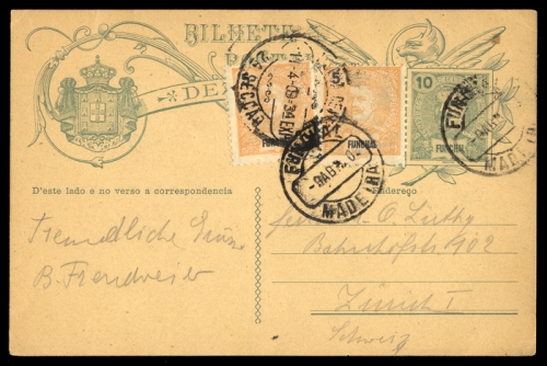 1909, Funchal, Brief