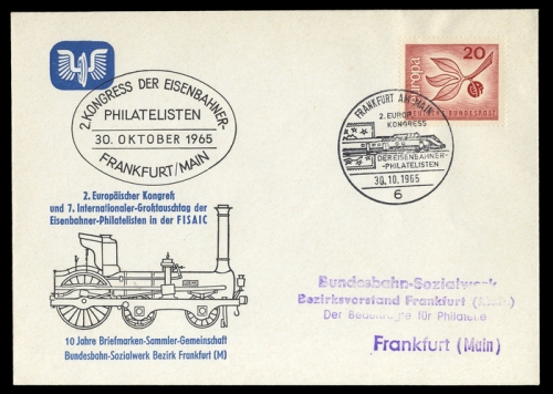 1965, Fahrzeuge,Eisenbahn,sonstiges, Brief