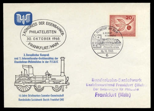 1965, Fahrzeuge,Eisenbahn,sonstiges, Brief