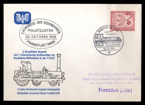1965, Fahrzeuge,Eisenbahn,sonstiges, Brief