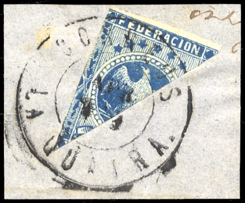 1863, Venezuela, 10 H, Briefst.