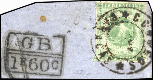 1863, Venezuela, 11, Briefst.