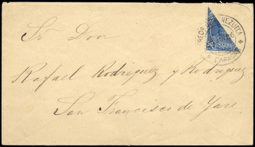 1886, Venezuela, Escuelas H, Brief