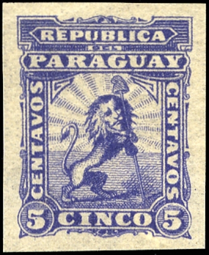 1879, Paraguay, 7 FPU, (*)