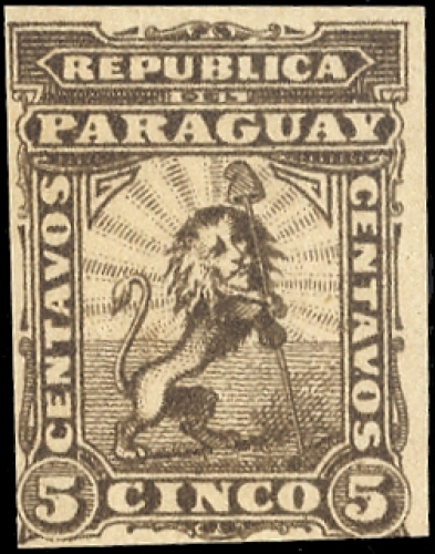 1879, Paraguay, 7 FPU, (*)