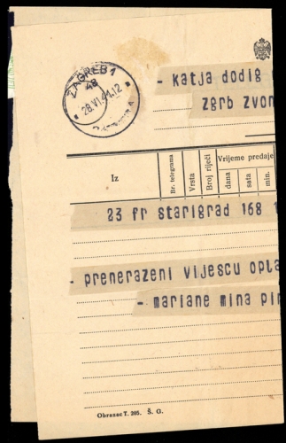 1941, Kroatien, Brief