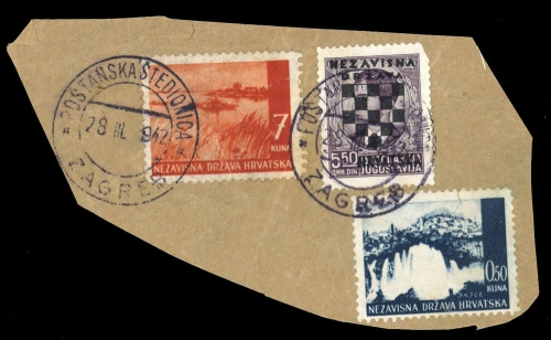 1942, Kroatien, 17 u.a., Briefst.
