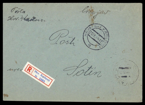 1944, Kroatien, Brief