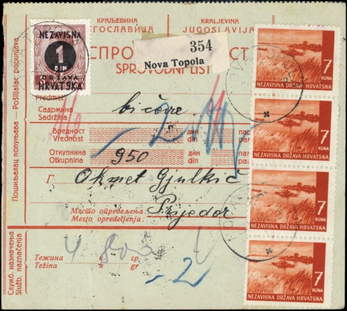 1943, Kroatien, 47 u.a., Brief