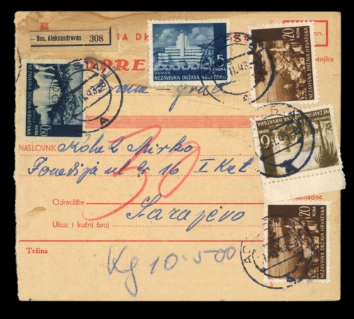 1943, Kroatien, 47 u.a., Brief