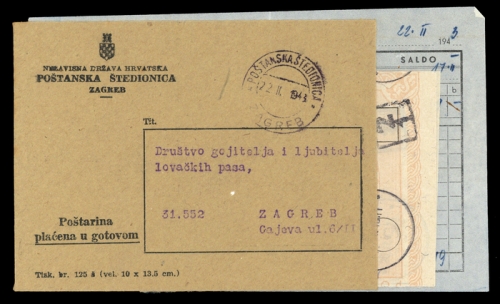 1943, Kroatien, Brief