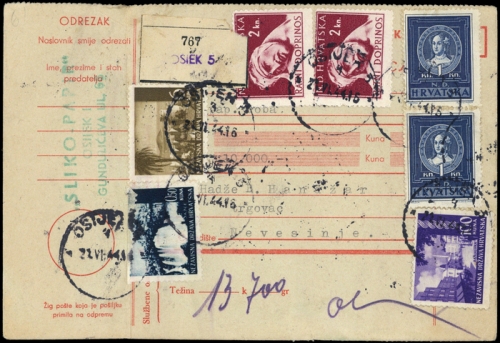 1944, Kroatien, 47 u.a., Brief