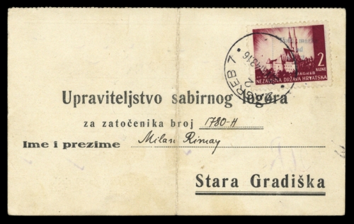 1943, Kroatien, 52, Brief