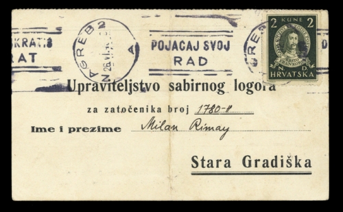1943, Kroatien, 104, Brief