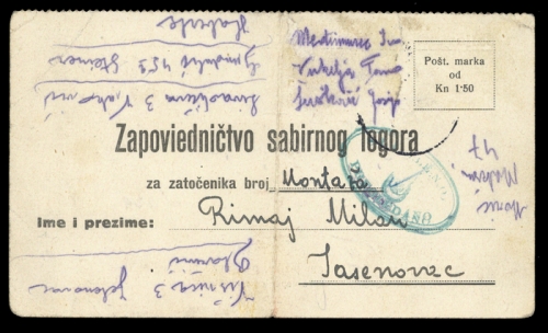 1943, Kroatien, Brief