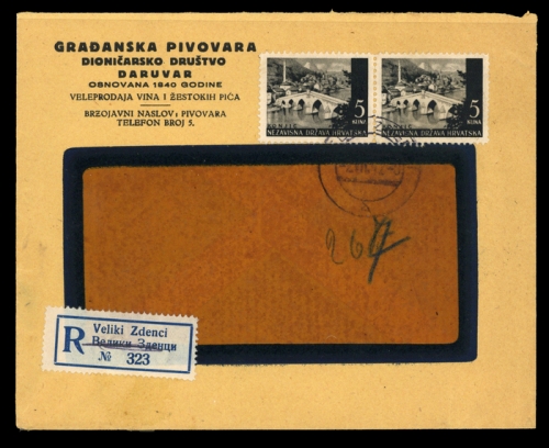 1942, Kroatien, 55 (2), Brief