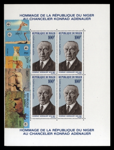 1967, Niger, Bl. 4 u.a., **, gest.