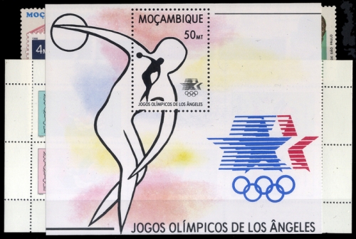 1975, Mocambique, Bl. 1 u.a., **