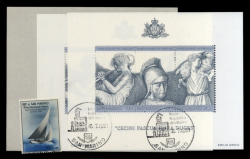 1938, San Marino, Bl. 2 u.a., **