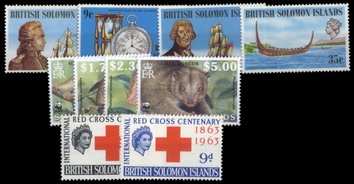 1963, Salomoninseln, 102-03 u.a., **