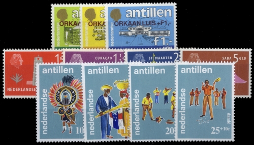 1958, Niederländische Antillen, 82-85 u.a., **