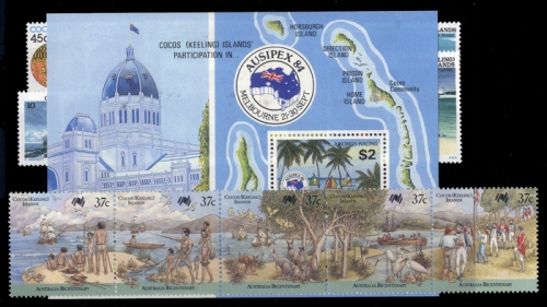 1976, Kokos Inseln, 20-31 u.a., **