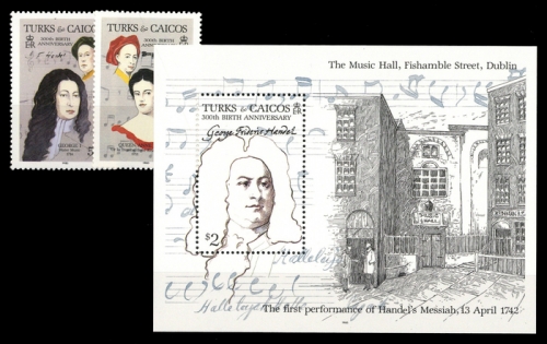 1985, Turks und Caicos Inseln, 749-50 u.a., **