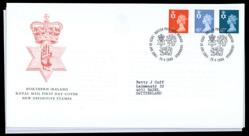 2000, Grossbritannien Regional Nordirland, 78-80 u.a., FDC
