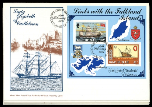 1983, Insel Man, 242-45 u.a., FDC