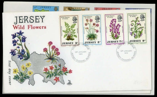 1972, Jersey, 61-64 u.a., FDC