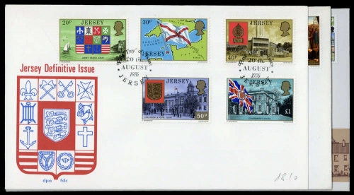 1976, Jersey, 144-48 u.a., FDC