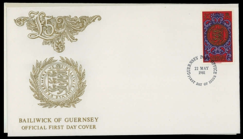 1981, Guernsey, 222 u.a., FDC