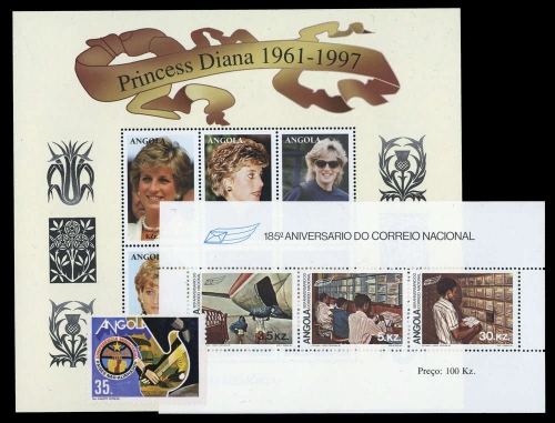 1983, Angola, Bl. 7 u.a., **