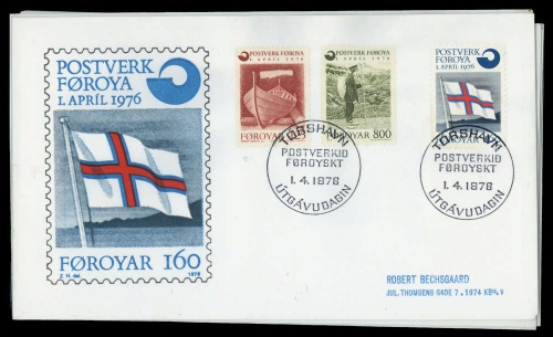 1976, Färöer, 21-23 u.a., FDC