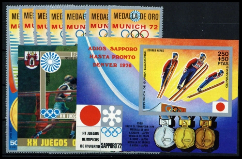 1972, Äquatorial-Guinea, Bl. 12 u.a., **