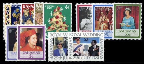 1972, Bahamas, Bl. 6 u.a., **