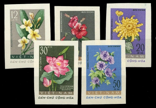 1962, Vietnam Nord und Republik, 206-10 U, (*)