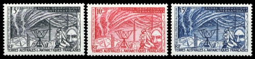 1957, Französische Gebiete in der Antarktis, 10-12, **