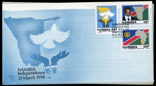 1990, Namibia, 668-70 u.a., FDC